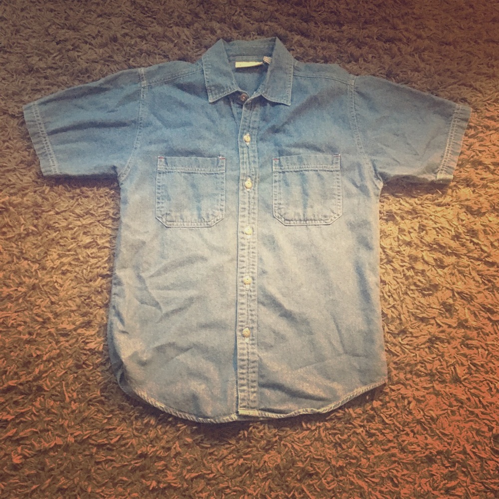 Jeans button up shirt